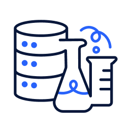 Easy to exchange data with labs and public databases icon