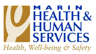 Marin County Health & Human Services logo with white background