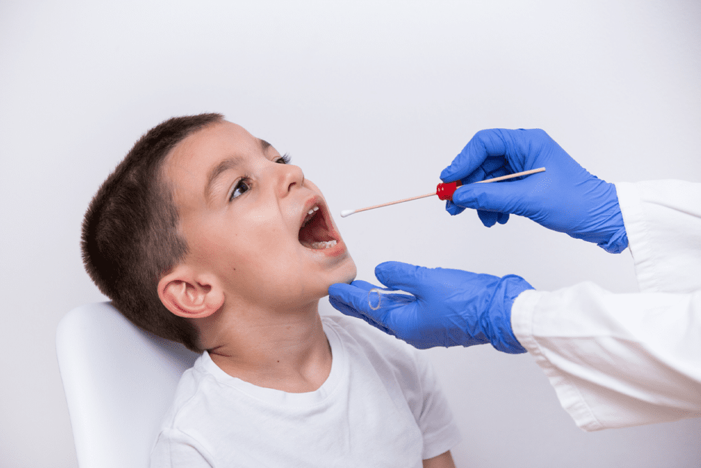 Point-of-care testing for strep throat